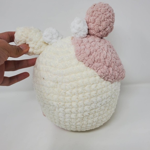 Rare Handmade Crochet Baby Cow Stuffed Plush Animal - Picture 4 of 8